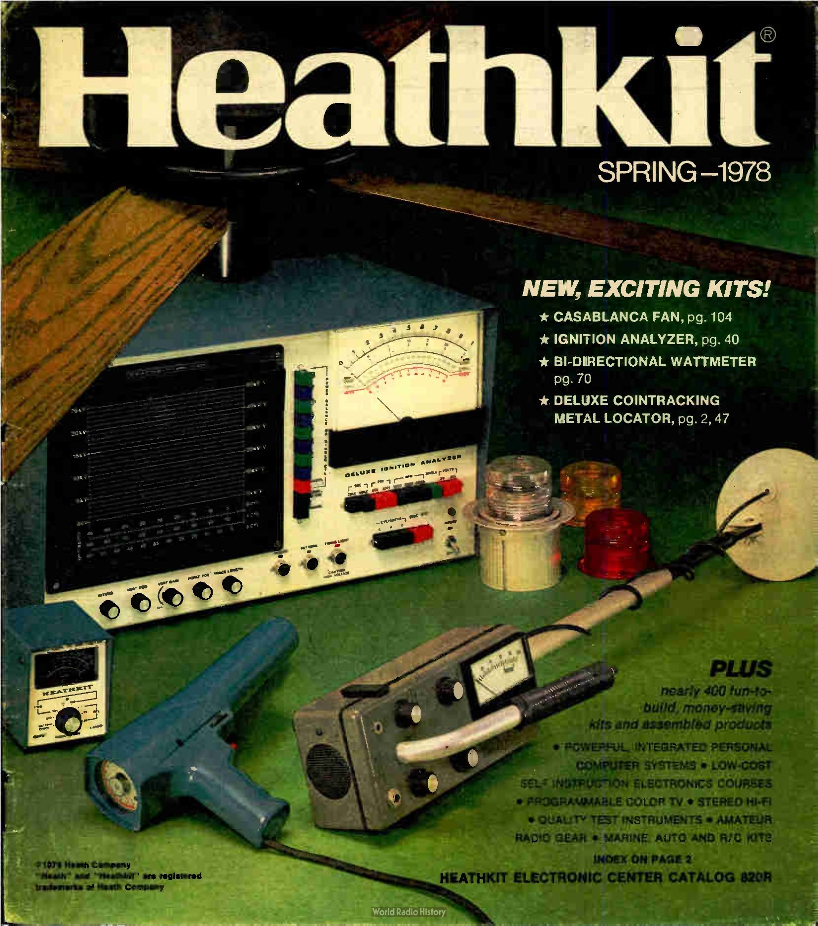 Figure 23 — Spring 1978, one of the last catalogues printed under Schlumberger. The cover features test instruments and a contracting metal locator. The stores listed inside were still "units of Schlumberger P…