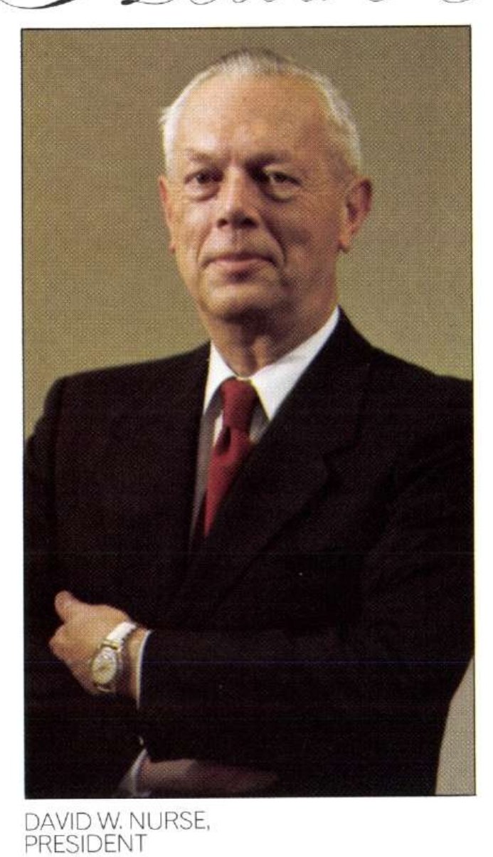 Figure 2 — David W. Nurse, president of the Heath Company from April 1966 until at least early 1980, photographed for the feature on Heath in Schlumberger's 1972 annual report.