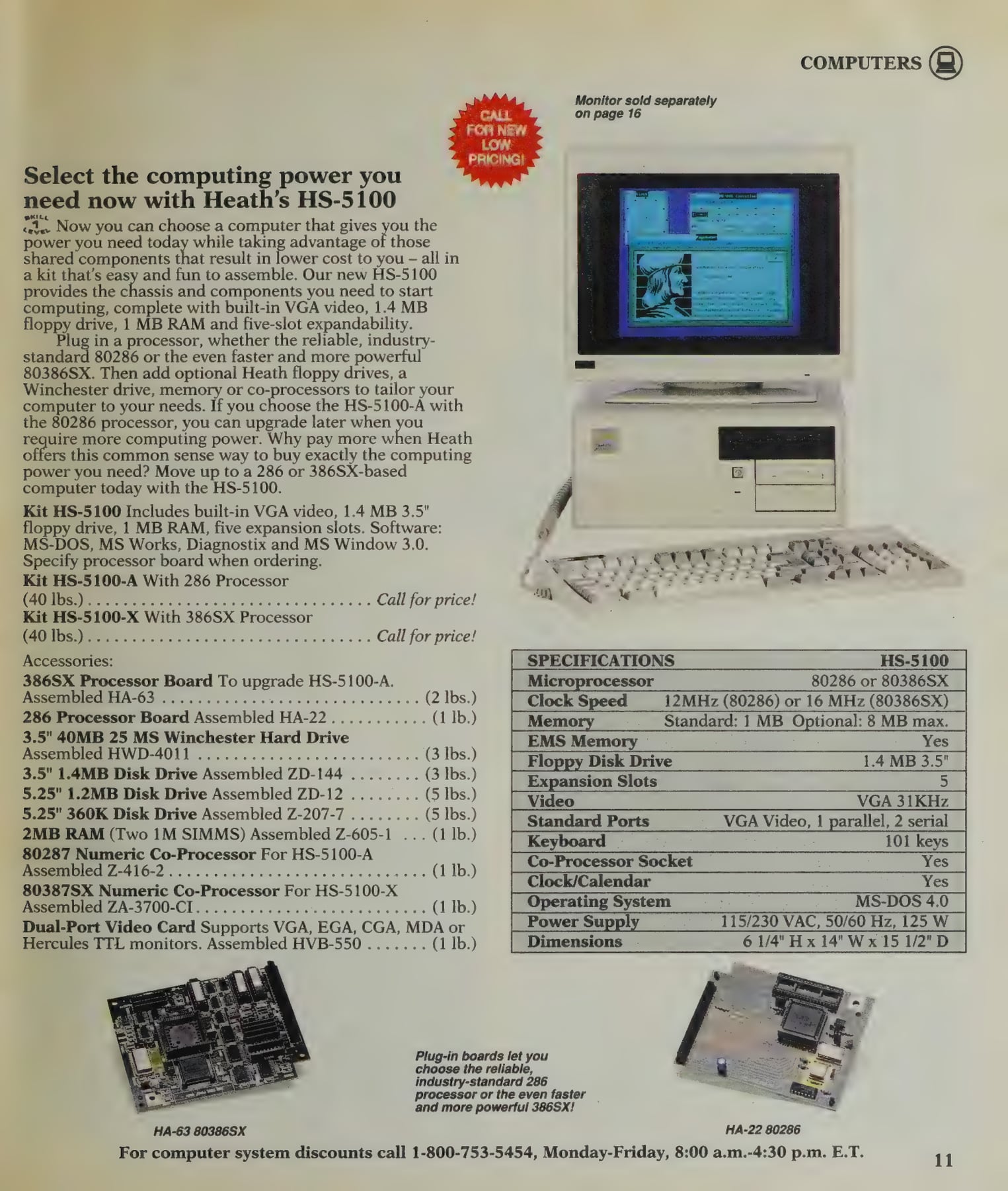 Figure 14 — The HS-5100 286 kit computer, Winter 1991. It was among the last computer kits Heath offered.