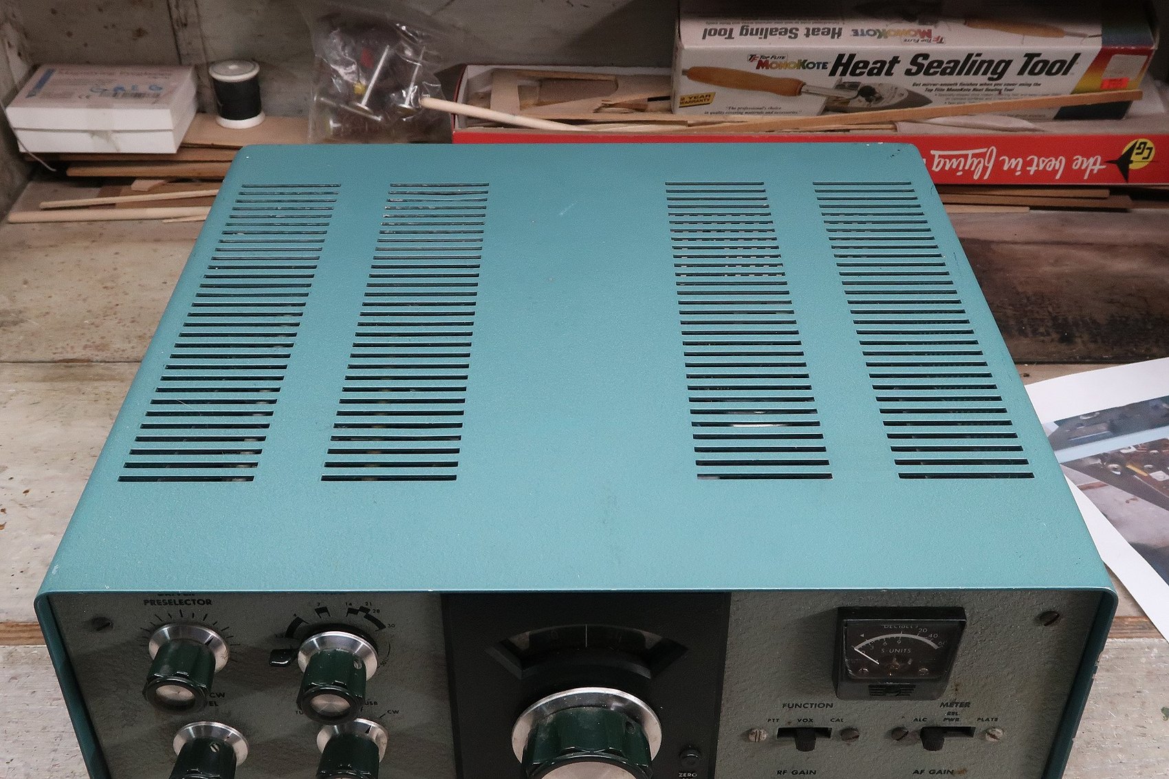 Figure 14 — The same cabinet after cleaning and waxing. No paint, no refinishing: the original finish was under the dirt the whole time.