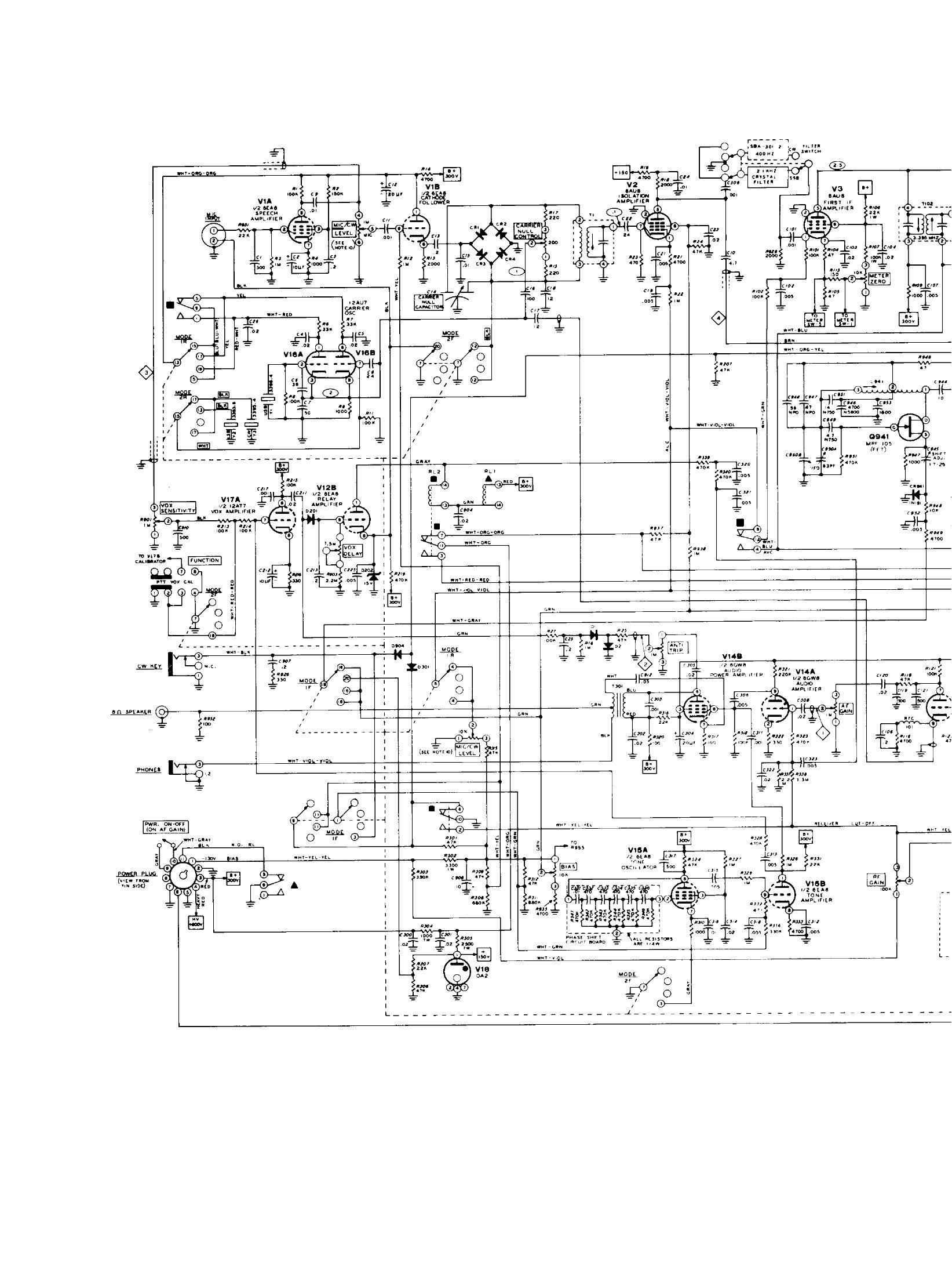 Figure 6 — Part of the fold-out schematic, which carries its own Heath part number, 595-1277-17. The schematic is printed across several large sheets bound into the back of the manual.