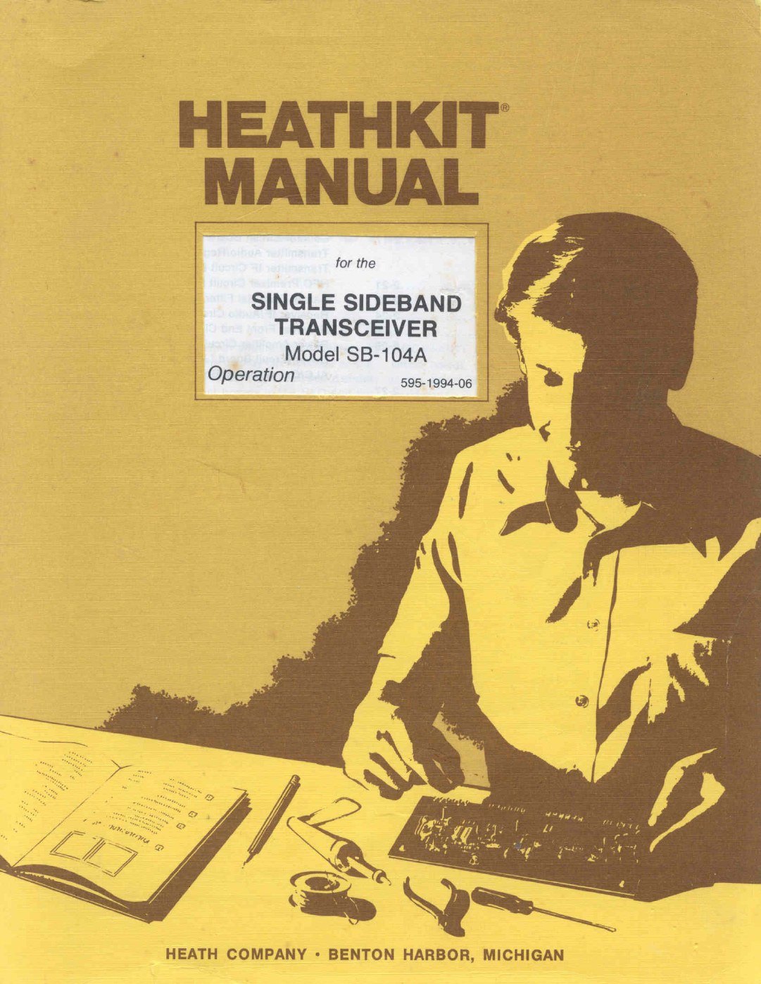 Figure 7 — The SB-104A Operation manual, 595-1994-06, the companion to the Assembly manual shown in vol03; both carry a 1977 copyright.
