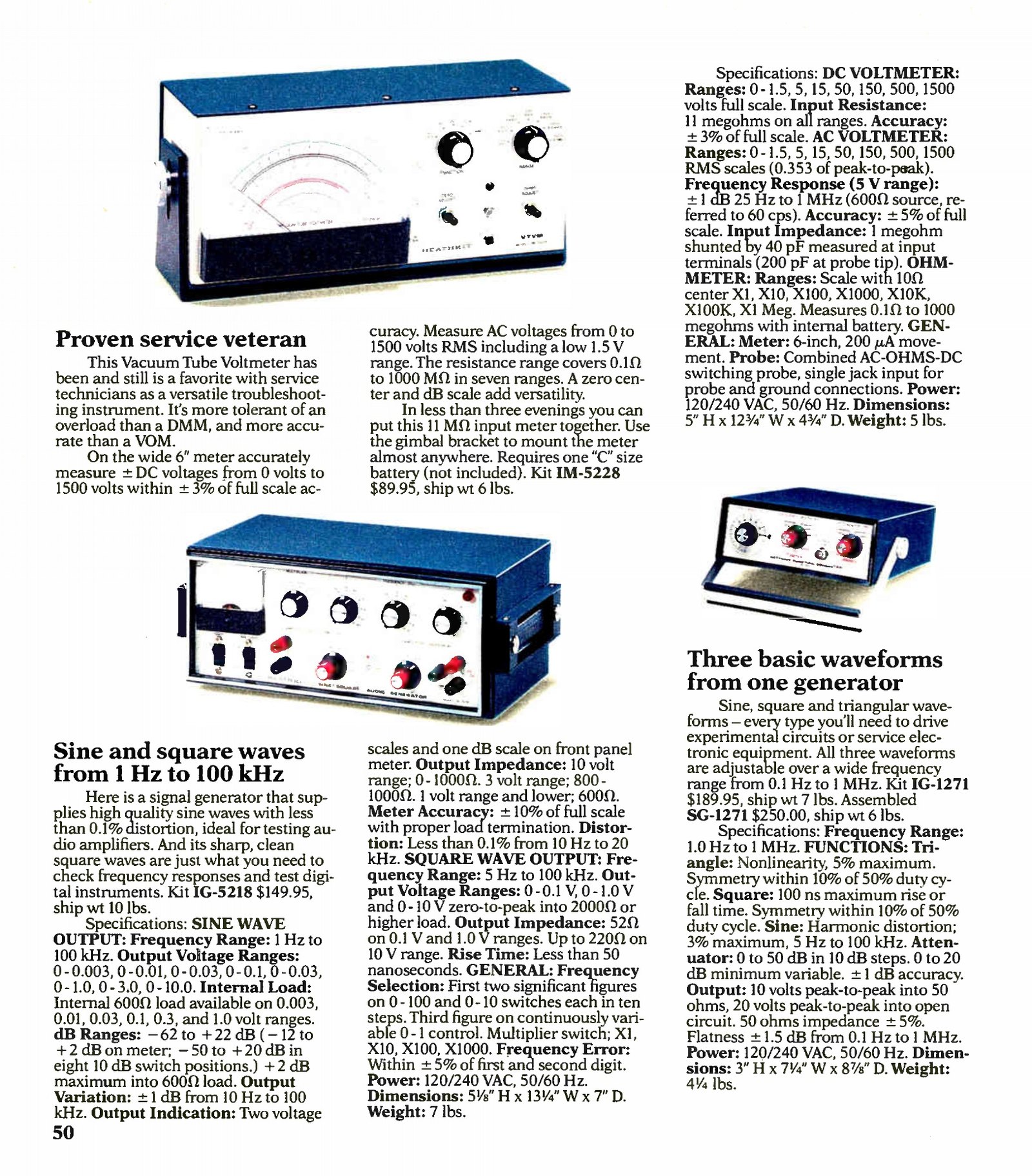 Figure 13 — Near the end: the IM-5228 at $89.95 in the Fall 1987 catalogue, thirty-two years after the same circuit first appeared in the V-7.